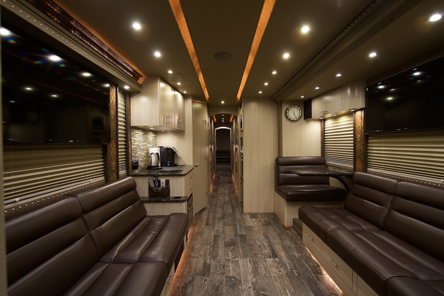 luxury tour bus interior